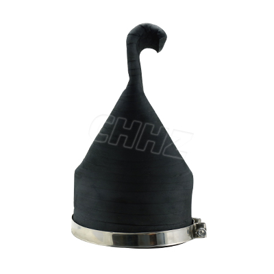 Clamp type integral duckbill check valve